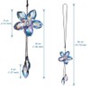Crystal Flower Rear View Mirror Pendant Car Hanging Ornament Lucky