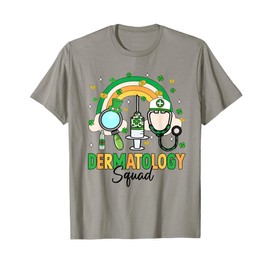Dermatology Squad Dermatologist Rainbow St Patrick's Day T-Shirt