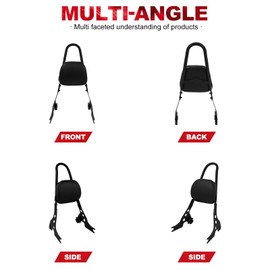 Motorcycle Rear Passenger Sissy Bar Backrest Detachable Fit For Harley Sportster XL 883 1200 48 72 Seventy Two Forty Eight XL883N Iron 2004-2022