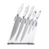 Elle Decor 5-Piece Professional Kitchen Knife Set Marble Handles &