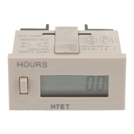 AC  H7Et BVM Digital Electrical Counter Totalizer with 6-Digit LCD Display(0.0Hour)