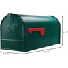 Plexon Outside Сurbside Horizontal Classic Mailbox, Dark Green, 20-1/2"L x