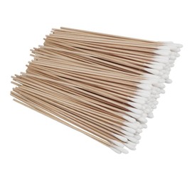TOVINANNA Cotton Stick Swabs 500pcs 15cm Long Organic Cotton Wooden Handle Multi-purpose Cleaning Sticks Perfect for Home Use