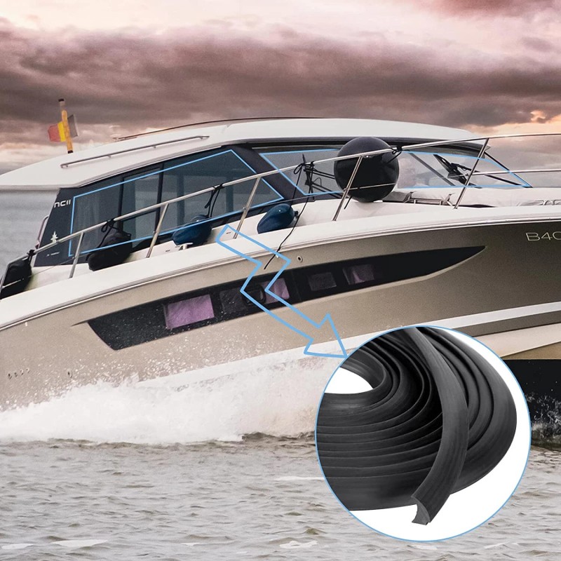 Kingder RV Window Rubber Strip Weatherproof Seal 1/2x1/4 Universal Insulation