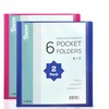 Darice 2 Pack 6 Pocket Folder - Double-Sided Multi Pocket
