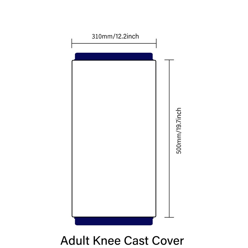 Meydoja Knee Cast Shower Cover Large Size, Waterproof Knee Shower