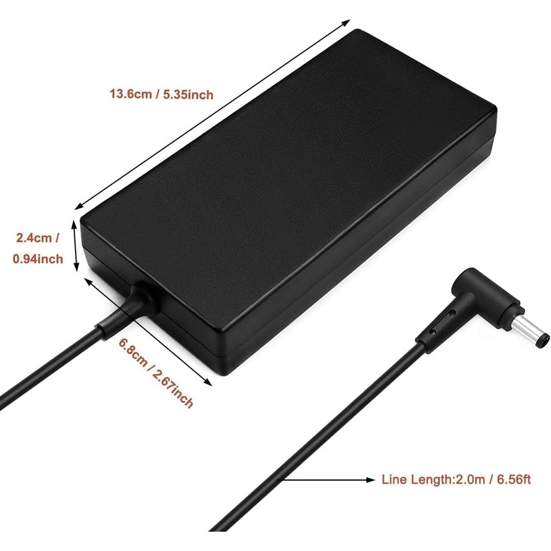 120W Laptop Charger with MSI chicony A120a055p,Cyborg 15 a13v/a13ve,ADP-120VH D,A17-120P2A,Cyborg