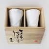 AWASAKA Japanese Tea Cups MINOYAK Ceramic Set, Hand-drawn Patterns, Dishwasher