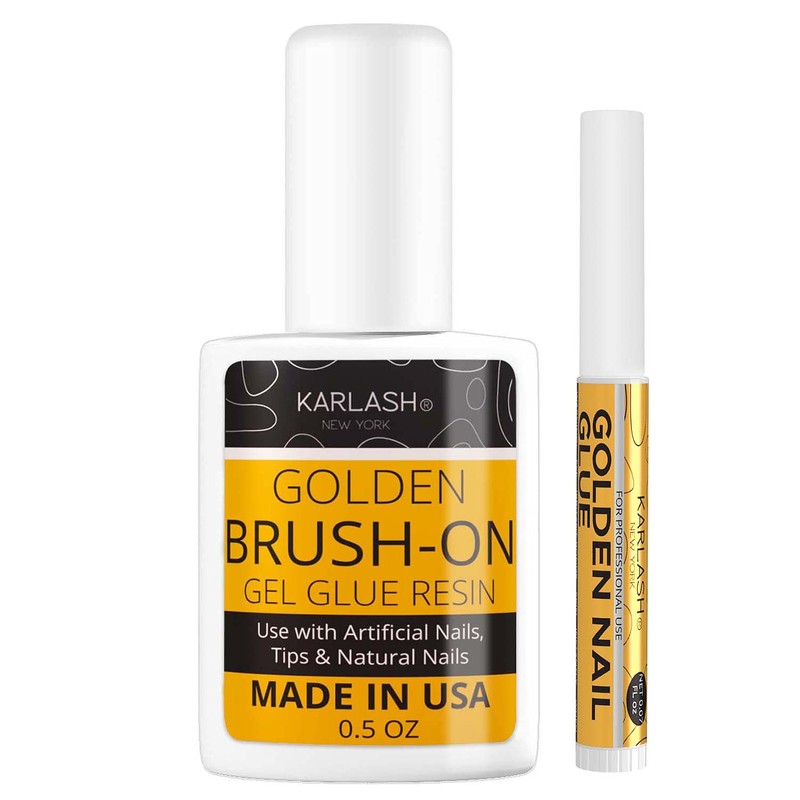 Karlash Gold Super Strong Nail Glue for Acrylic Nails and