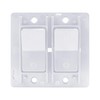 Leisure LED Modern Double SPST On-Off Switch with Bezel, 12-Volt,