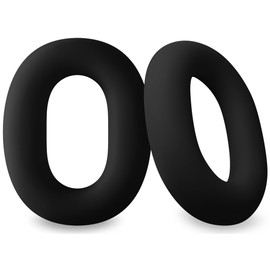 Geiomoo Silicone Earpads for Sony WH-1000XM6 Headphones, Replacement Ear Cushions Cover (Black)