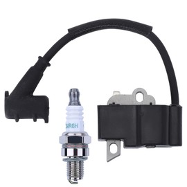 Hyceker Ignition Coil Spark Plug Kit for Stihl FS70R FS70RC FS70 FS70C Weedeater String Trimmers, Ignition Coil Module Assy Fit Stihl FC70 Edger Brushcutter Parts 41444001309, 0000 1330 A