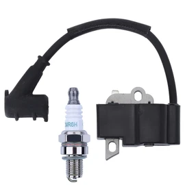Hyceker Ignition Coil Spark Plug Kit for Stihl FS70R FS70RC FS70 FS70C Weedeater String Trimmers, Ignition Coil Module Assy Fit Stihl FC70 Edger Brushcutter Parts 41444001309, 0000 1330 A