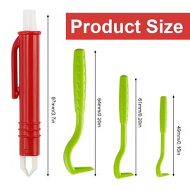 WUSJCOF Tick Tweezers Set for Dogs, Cats and People - Set of 3 Tick Hooks & Set of 2 Tick Tweezers, Safe Tick Remover for Pets and Children
