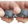 Castors 10 Pcs 30mm Small Furniture Castors Rubber Non Rotating
