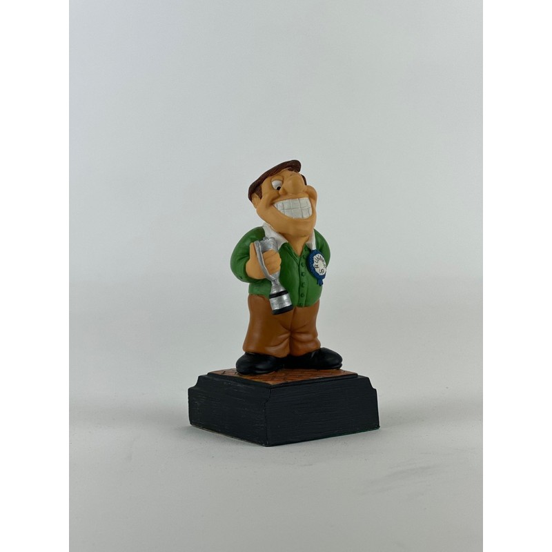 SilverTrophy: Runner-Up Trophy Figurine 2nd Place, First Loser, Second, Silver
