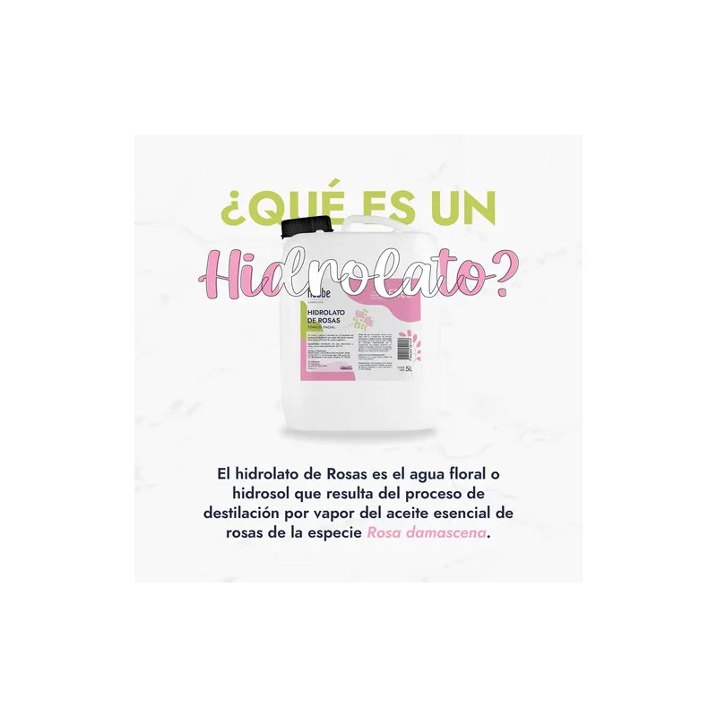 Hidrolato de Rosas Puro Lúdika de 5 L para Skincare