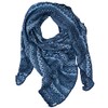 invero, Lorena Merino Triangular Scarf 100% Wool, jeans colour, L