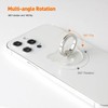 [2 Pack] Transparent Diamond Setting Cell Phone Ring Holder Stand,360