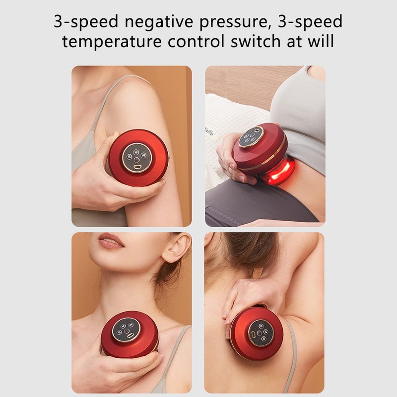 Electric Cupping Massager 3 Temperature Control Vacuum Cupping Portable Scraping
