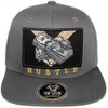 4350 DISTRICT Men's Adjustable Cotton Snapback Cap 6 (N21HUS35 D.Grey)