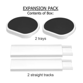 Original Dark Gray - Expansion Pack - 2 Straight Tracks and 2 Trays. Does not Work Without the Lazy Susan Revolution Full Set (Sold Separately).