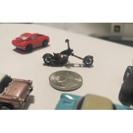 Micro Machines Scaled Harley Chopper Style D (unpainted) Other Cars NOT Included