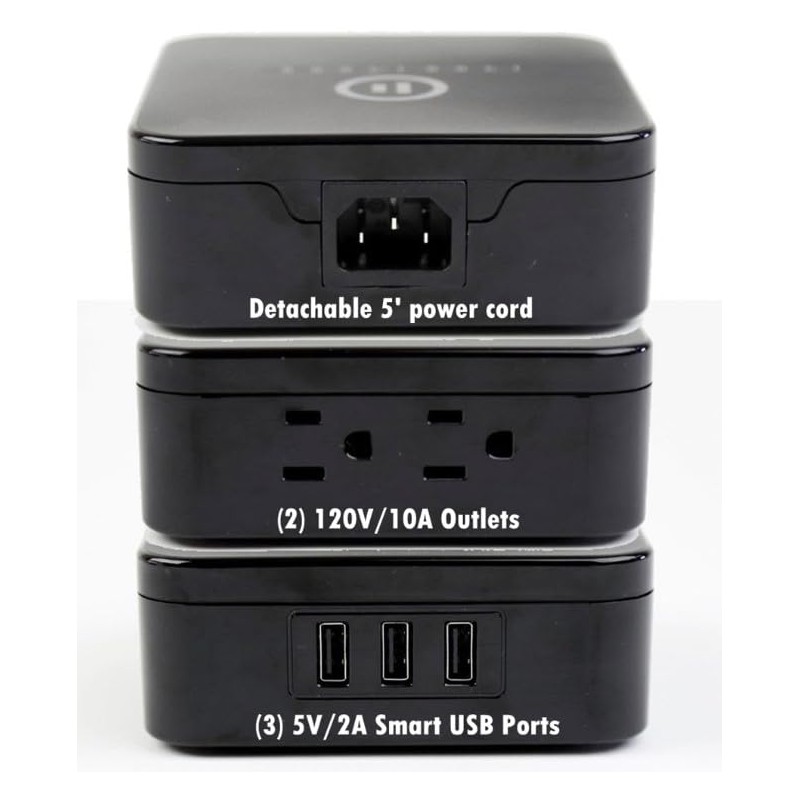 Smart Quick Charge Portable Power Cube for Multiple Devices with