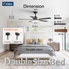 Amico 52 Inch Smart Ceiling Fans with Lights, Downrod Mount,