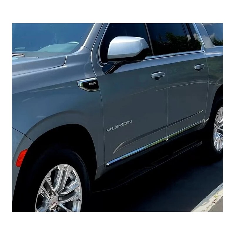 GMC Matte Black Door Yukon Emblems Letters Badge for 2021-2025