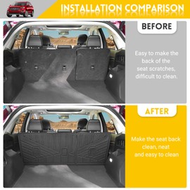 JTYZSM Backrest Mat for 2015-2024 Ford Edge Cargo Liner All Weather Rear Seat Back Protector Mat for 2015-2024 Ford Edge 5-Seater Accessories