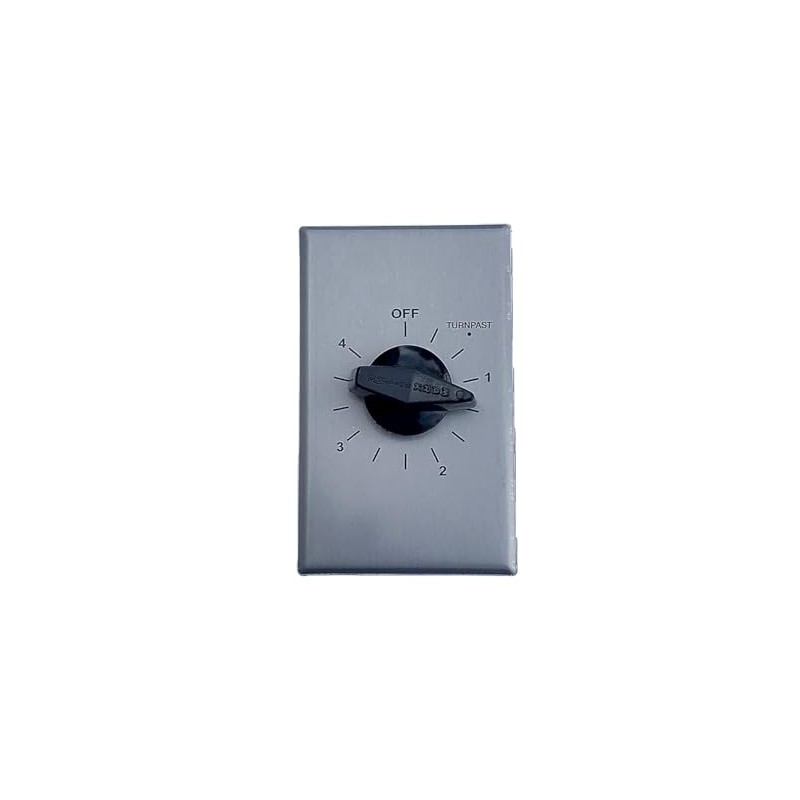 MarkTime 93305 Commercial Grade in-Wall Timer, Four Hours, Brushed Aluminum