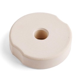 SOFTCOREFOOD Weighted Stone 8 cm for Ironing Glass/Sauerkraut Making/Fermenting (Beige, Ceramic)