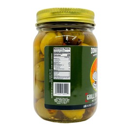 GYAO Donkey Balls Green Olives Pitted - 16oz Hot & Spicy Stuffed Olives with Habanero Peppers for Cocktails, Charcuterie or Sandwiches - MSG and Gluten Free Pitted Olives - Veteran Owned & USA Made