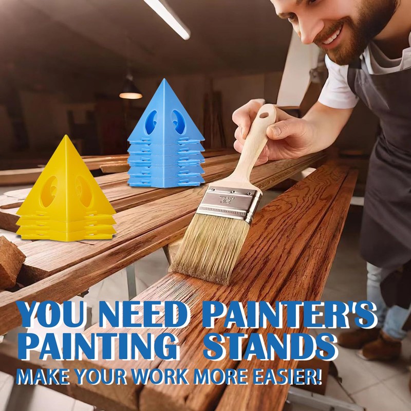 40pcs Painters Pyramids Stands, Paint Triangle Stands, Painting Pyramid for