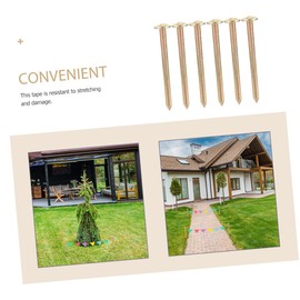 BESPORTBLE 12pcs Professional Grade Survey Ground Stake Property Line Markers for Land Marks Nails Easy Installation