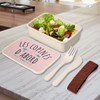 Fabulous Lunch Box Lunchbox mit Besteck, Rosa – Les Copines