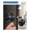 Lanwandeng 4 Sets Keyed Alike Entry Door Knobs and Single