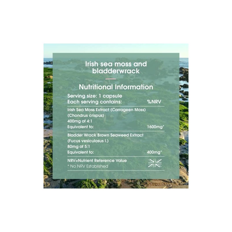 INNOPURE Irish Sea Moss & Bladderwrack - High Strength, Ethically