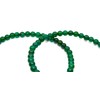 Taddart Minerals Green Natural Gemstone Agate Bracelet with 4mm Balls