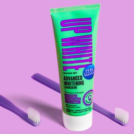 UP WHITE by Perlweiss Advanced Whitening Toothpaste, with Original US-Baking Soda, Reduces Yellowing, Gentle Cleansing, 75 ml