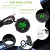 EPLZON 2pcs Digital Voltmeter DC 4-100V 2 Wires 3-Digit LED