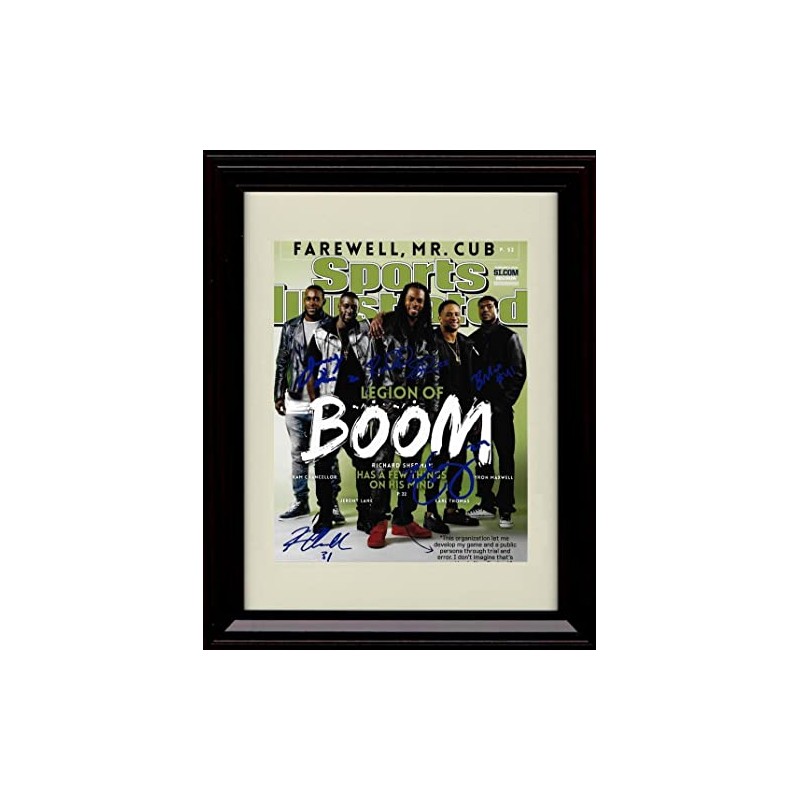 Legion of Boom - Seattle Autograph Promo Print - Framed