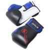 MARTIAL WORLD BASIC GLOVES BOXING BG12-08-BUBK BLUE BLACK 8oz