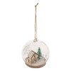 Atmosphera Christmas Bauble House Snow 80 mm