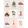 Christmas Cards with Envelope Set 30 Different Designs - Boho