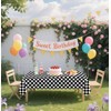 HEIPINIUYE 2 Pack Checkered Tablecloth Disposable 54 x 108 Inch