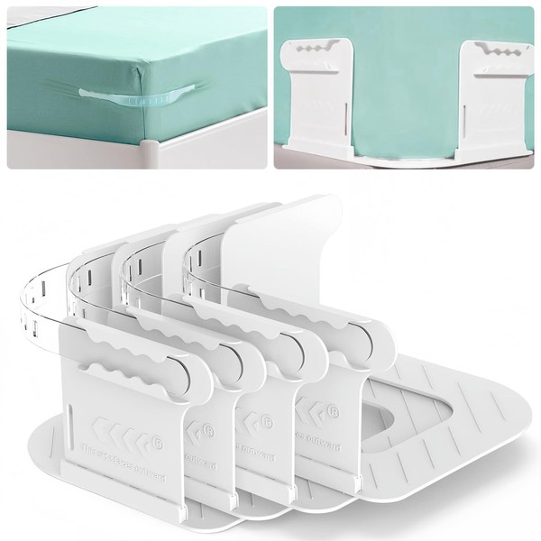 Postuvix Mattress Sheet Corner Clips: 4 PCS Anti-slip Bed Sheet