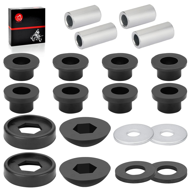 Front & Rear Shock Pivot Ball Bushings Sleeve Kit 16Pcs