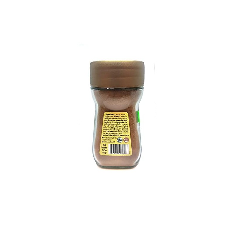 Café Tastlé Natural Flavored Instant Coffee, Vanilla Flavor, 2 Jars
